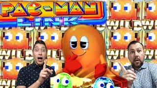 NEW Pac-Man Link Slot Machine CLYDE keeps popping out in the BONUS!!! •