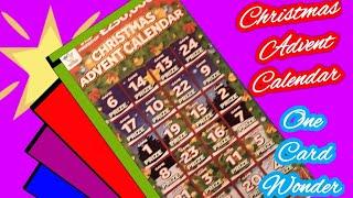 Scratchcard.. .its   Christmas .Advent Calendar Scratchcard...mmmmmMMM..says•One Card Wonder Game