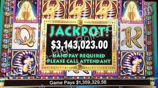 •Massive Million Jackpot! $100 Cleopatra II, 2 Slot Machine! Vegas High Stakes Slots Handpay IGT • S