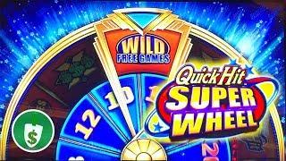 • Quick Hit Super Wheel video slot machine, 2 sessions