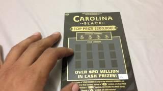 Carolina Black Scratch off Ticket from NC Lottery