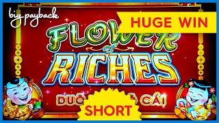 HUGE WIN! Flower of Riches Slot! #Shorts