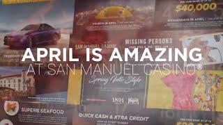 April is Amazing at San Manuel Casino! [Promotions & Giveaways]