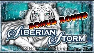 •SIBERIAN STORM •16 FREE SPINS & LINE HIT! •10c | BY IGT