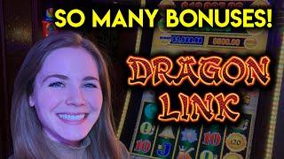 High Limit Dragon Link Slot Machine Tons Of Free Games! BONUSES! Great Run!!