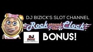 ~ RECORD BONUS ~ Rock Around The Clock Slot Machine! NOT TOO EXCITING! • DJ BIZICK'S SLOT CHANNEL