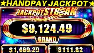 Unbelievable !! Rare HANDPAY JACKPOT On Jackpot Streak Sparkling Royal Slot Machine