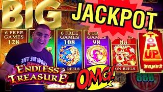 High Limit ENDLESS TREASURE Slot Machine HANDPAY JACKPOT | Lock It Link Slot Machine BIG WIN