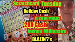 •Scratchcard Tuesday•yes we have•Lucky Numbers•20X Cash•Instant Millionaire•Holiday Cash•