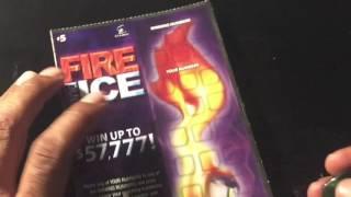Connecticut lottery Fire & Ice $5 Scratch offs
