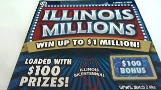 5X WINNER! Illinois Millions $20 Instant Lottery Scratch Off Ticket