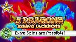 ★ Slots ★️ New - 5 Dragons Rising Jackpots slot machine, Nice Bonus