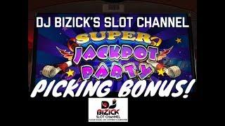 ~$ PICKING BONUS $~ Super Jackpot Party Slot Machine ~ BUNCH OF BS!!! • DJ BIZICK'S SLOT CHANNEL