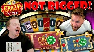Crazy Time is NOT Rigged (Big Wins)