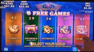 WEALTH OF DYNASTY Slot Machine MAX BET Bonuses Won ! Live Slot Play