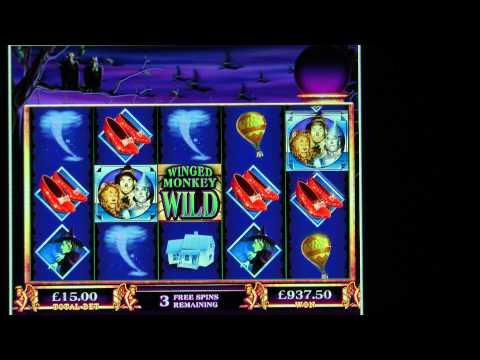 £1,083 BIG WIN (72 X Stake) on Wizard of Oz™ Slot game at Jackpot Party®.