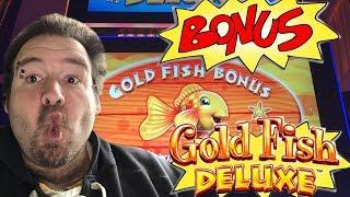 Goldfish Deluxe Live play max bet $4.50 with BONUS FREE SPINS Slot Machine