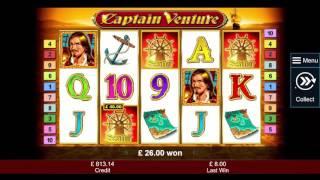 Captain Venture Slot - Huge Win - Novomatic - £2 Stake