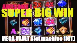 •AWESOME ! SUPER SUPER BIG WIN•MEGA VAULT Slot machine (igt)•Live play & Bonus •栗スロット
