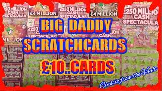 Scratchcard Game.£65.00 worth"£10 BIG DADDY'S" MILLIONAIRE RICHES" MONOPOLY" £250M SPECTACULAR"