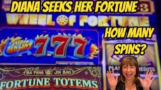 DIANA SEEKS HER FORTUNE-FORTUNE TOTEMS & WHEEL OF FORTUNE