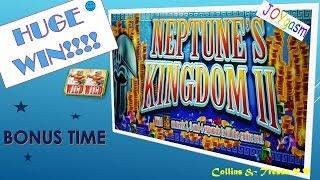 •HUGE WIN•WMS Neptune's Kingdom II • MAX BET• Slot Machine Bonus