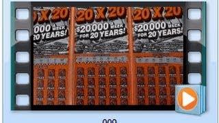 $60 in Instant Lottery Tickets - Playing THREE 20X20 Illinois Instant Scratchcard