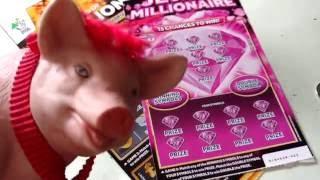 £4 MILLION BIG DADDY Scratchcard Carry On Game..with Jewel Millionaire & Purple BINGO Cards