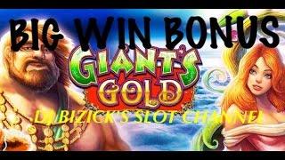 Giants Gold Slot Machine ~ FREE SPIN BONUS! ~ BIG WIN!!! • DJ BIZICK'S SLOT CHANNEL