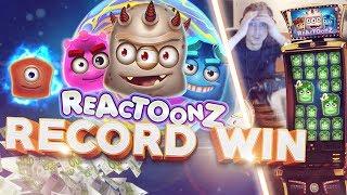 RECORD WIN!!! Reactoonz BIG WIN - Casino - Bonus Round (Huge Win)