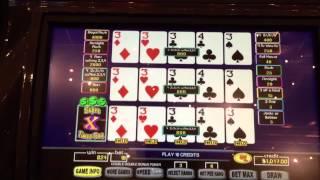 Video Poker Jackpot HANDPAY High Limit $18 bet pokie