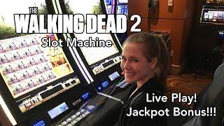 Walking Dead 2 Slot Machine! Jackpot Bonus!!! Free Spins * Max Bet!!!
