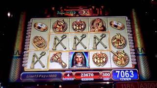 Egypt  Slot Machine Live Hit Bonus Win at Sands Casino
