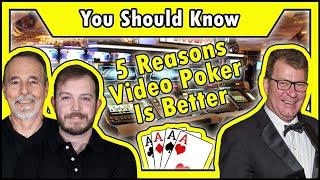 5 Reasons Why Video Poker Is Better Than Slot Machines • The Jackpot Gents