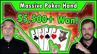 $5,500+ Won Today, Including Our BIGGEST VIDEO POKER JACKPOT EVER • The Jackpot Gents
