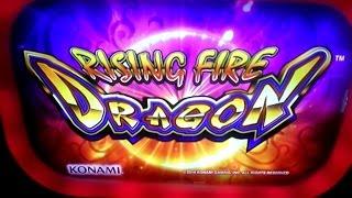 Rising Fire Dragon Slot Bonus Big Win- Konami