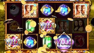 DOUBLE DA VINCI DIAMONDS Video Slot Casino Game with a FREE SPIN BONUS