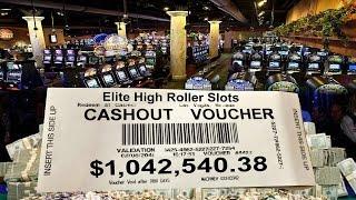 •$1,042,540 MILLION Cashout Vegas High Roller Casino Video Slot Machine Jackpot Handpay Aristocrat •