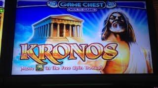 KRONOS slot machine Bonus WIN and LINE HIT (2 videos)