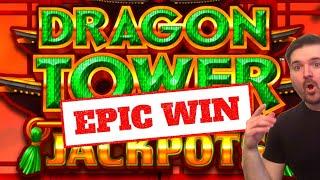 I Put $100.00 In.. and TOOK SO MUCH MORE OUT! ⋆ Slots ⋆ Epic Run On Dragon Tower Jackpots!