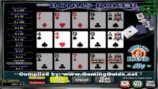 Double Bonus Poker 3 Hand Video Poker