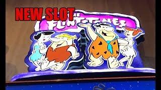 NEW SLOT - Flintstones Welcome to Bedrock.  Live Play + Lots of Big Wins!