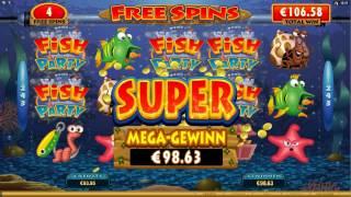 Fish Party Slot -  Freespin Feature - Super Big Win (161x Bet)