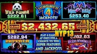 Aristocrat: Wonder 4 Jackpots - Ms. Kitty Slot Bonus NICE WIN