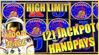 HIGH LIMIT Lightning Link Moon Race (2) HANDPAY JACKPOTS $50 Bonus Round & HUFF N PUFF Slot Machine