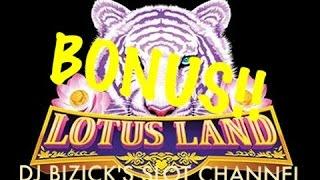Lotus Land Slot Machine ~ FREE SPIN BONUS ~ NICE WIN!!! • DJ BIZICK'S SLOT CHANNEL