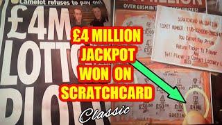 £4.MILLION  SCRATCHCARD  WINNER...BUT THEY STOLE A CREDIT CARD TO PAY FOR IT..