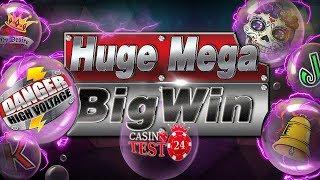 HUGE MEGA BIG WIN ON DANGER HIGH VOLTAGE SLOT (BIG TIME GAMING) - 2€ BET!