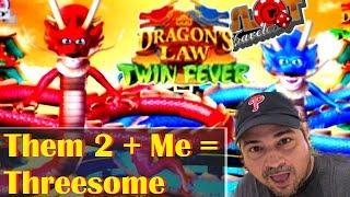 Threesome - Dragon's Law Twin Fever Slot - 3 Slot Machine Bonus • SlotTraveler •