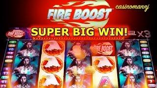 Fire Boost - *SUPER BIG WIN* - +RETRIGGER - Slot Machine Bonus
